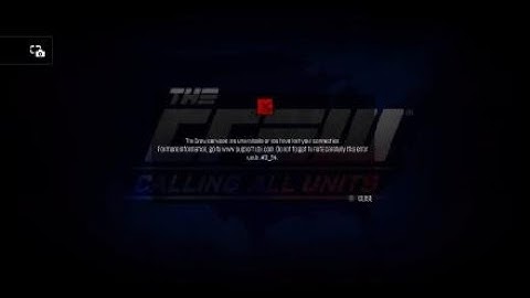 The Crew Unplayable Error #0_24