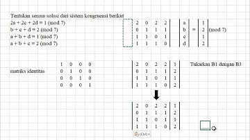 Operasi baris elementer pada sistem kongruensi linier Part 1