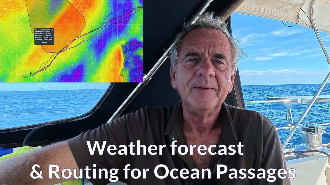 ⁣Weather analysis and routing for long distance sailing.