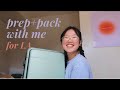 pack and prep with me for la - my first brand trip ever!