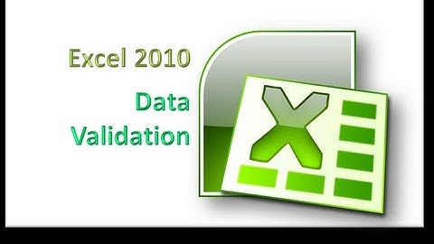 Excel 2010 Data Validation Exercise 4