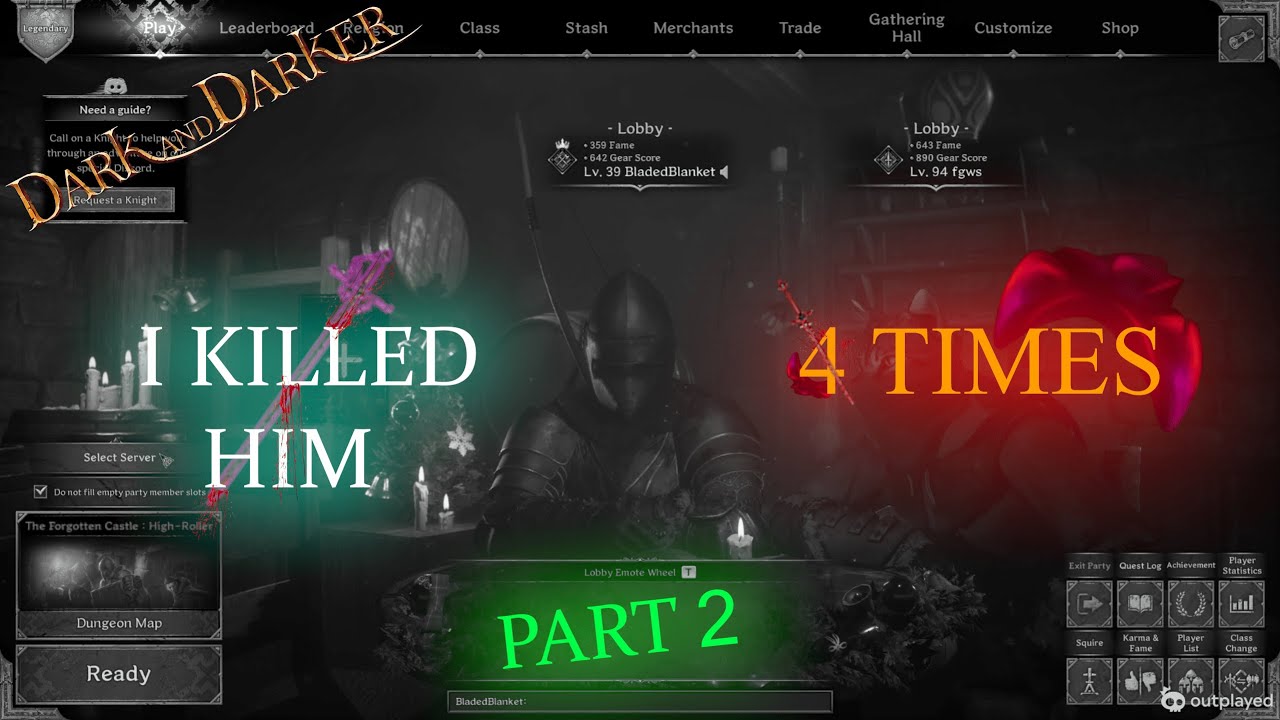 I KILLED him 4 times! | Dark and Darker - YouTube