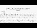 SAWASDEECLAP YOUR HANDS 【andymori】 ベースtab譜