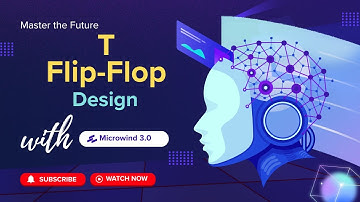 13. T Flip-Flop using NAND Gate design in Microwind.