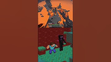 Enderman Encounters Animation meme In Real Minecraft #minecraft #enderman #nether @ChinosAnimated