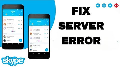 How To Fix And Solve Skype Server Error | Final Solution