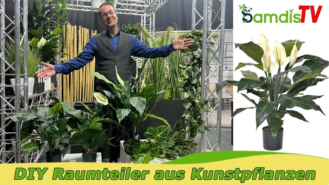DIY Raumteiler aus knstlichen Pflanzen gestalten