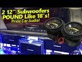 2 Pride Audio 12" Subwoofers POUNDING like 18's - '02 Yukon 6,000 Watts BASS Demo