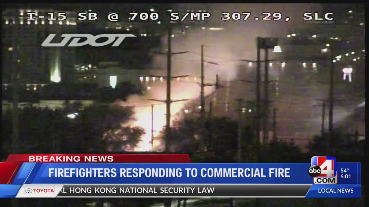 Firefighters respond to Salt Lake City commercial fire - YouTube
