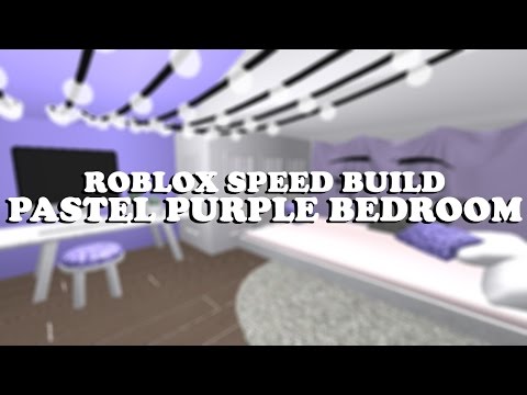 Roblox Speed Build 11 Pastel Purple Bedroom Youtube - purple aesthetic cassidy roblox