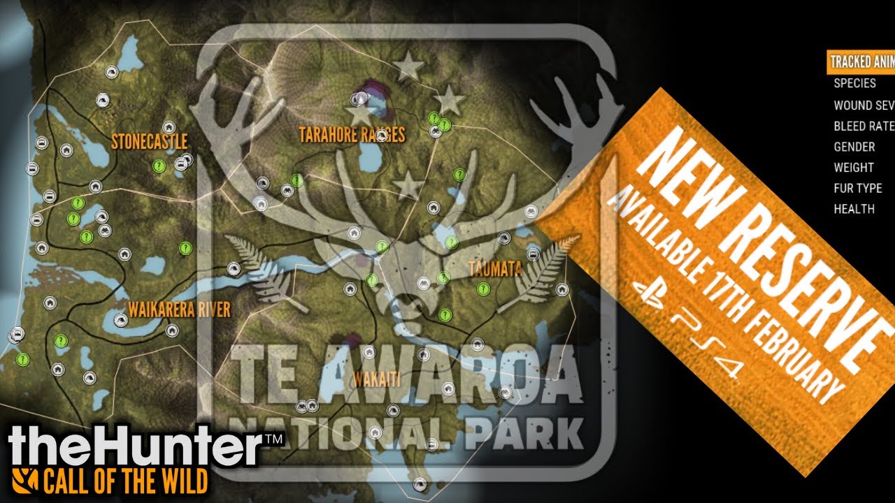 Te Awaroa Updated Diamond Hotspots And Ps4 Release Date Thehunter Call Of The Wild Youtube Te Awaroa Updated Diamond Hotspots And Ps4 Release Date Thehunter Call Of The Wild Youtube