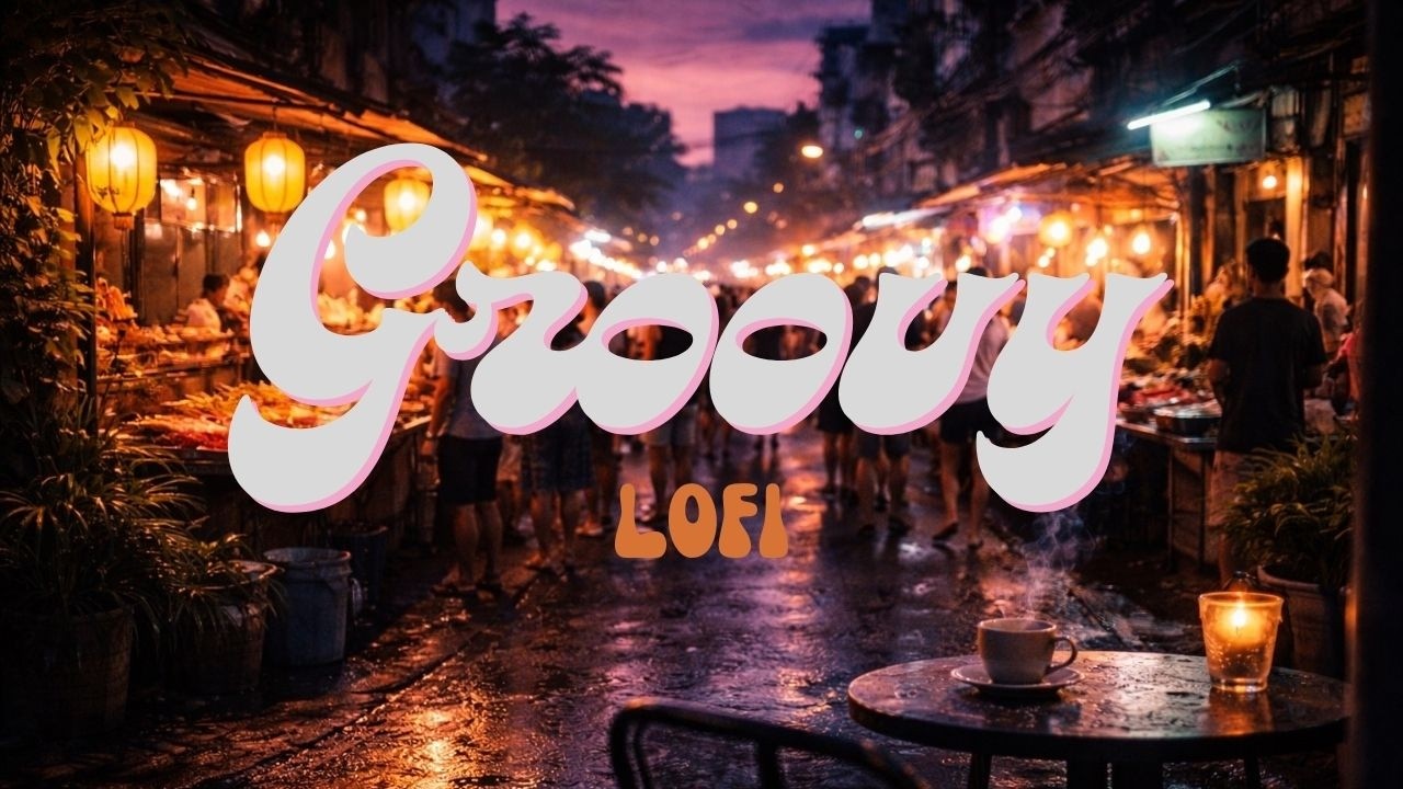 LoFI Study and Chill Music | Liap Duan Night Market walk Bangkok