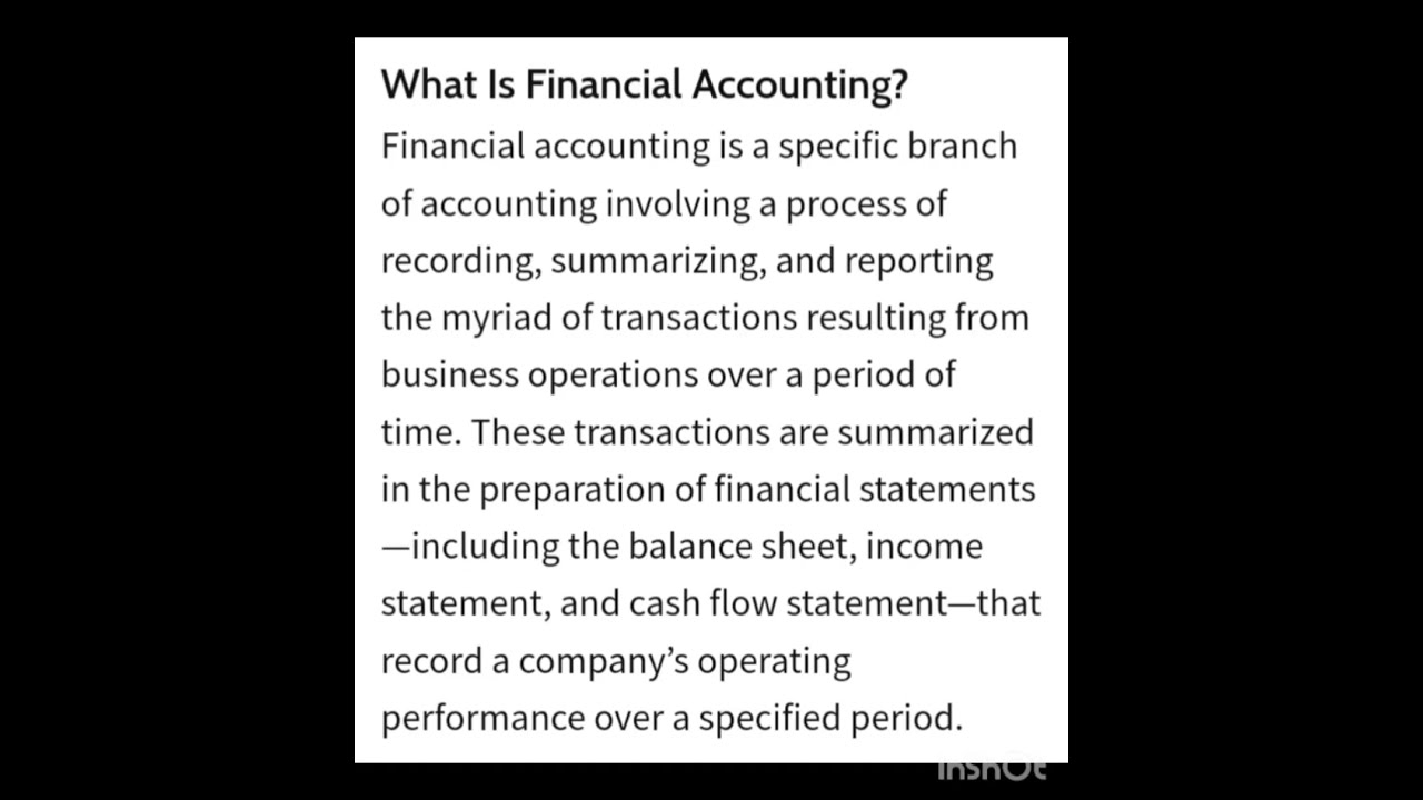 What Is Financial Accounting
