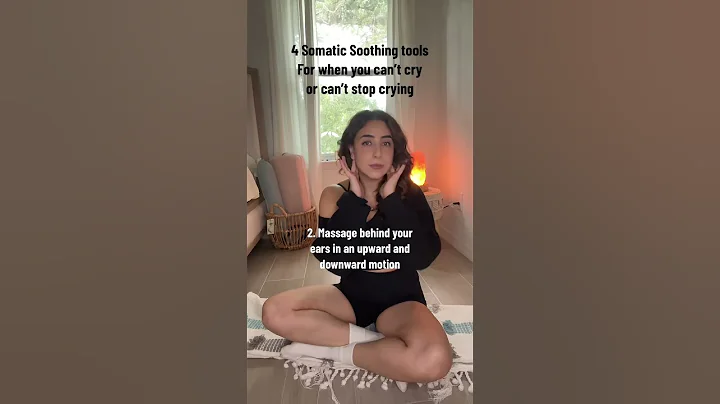 4 somatic soothing tools for when you can’t cry or can’t stop crying from a therapist #selfsoothe