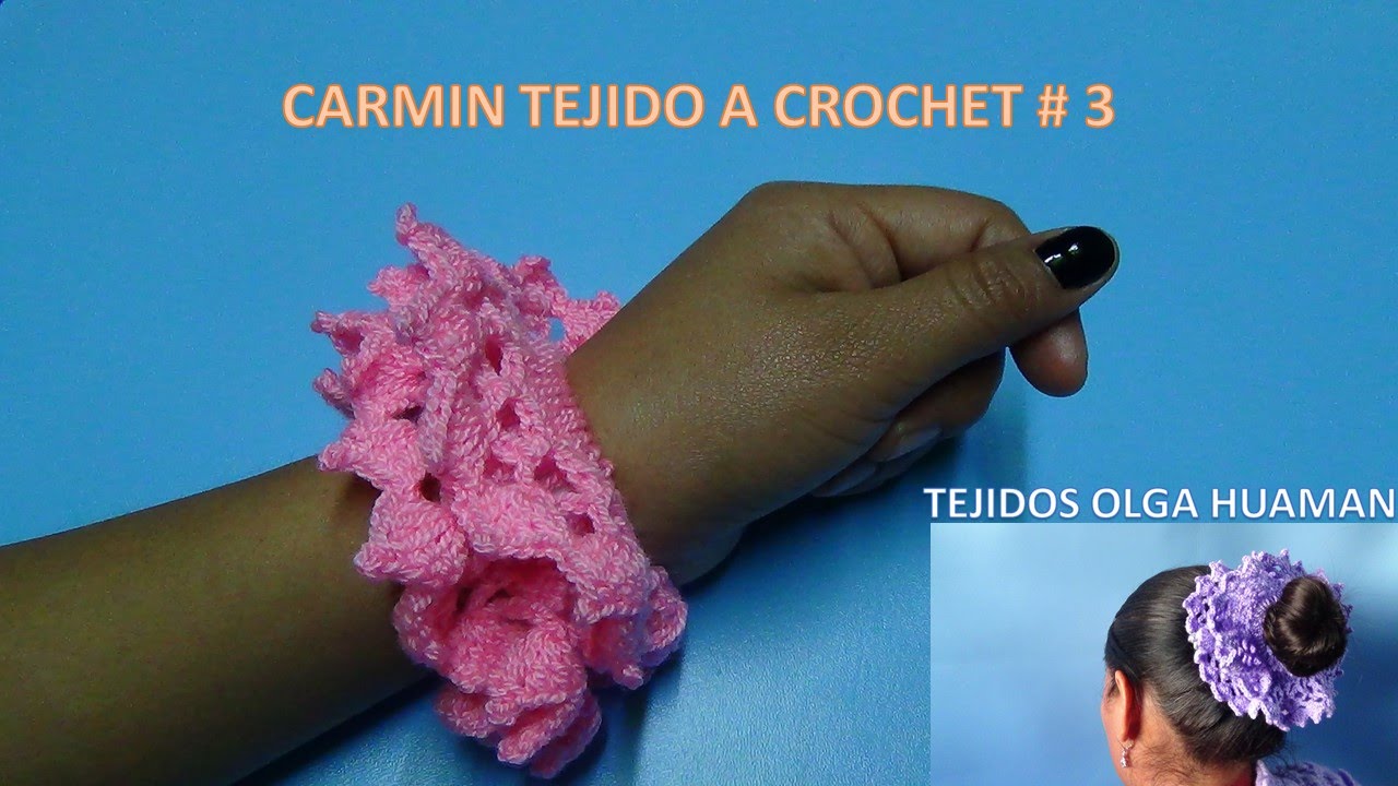 carmin tejido a crochet paso a paso modelo # 3