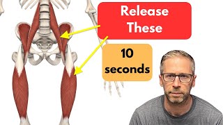 Psoas and Hip Flexor Release in 10 Seconds (Neuro-sensory Activity Works Fast!!!)