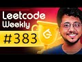 Leetcode 383 and Biweekly 123 LIVE learning Session | Community Classes | Leetcode Weekly