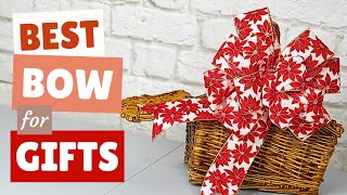 DIY BEST Ribbon Bow for GIFTS 🎀 How to Tie a Bow for Gifts