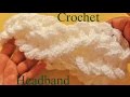 Como tejer una diadema a Crochet en punto de argollas gruesas - Learn Crochet