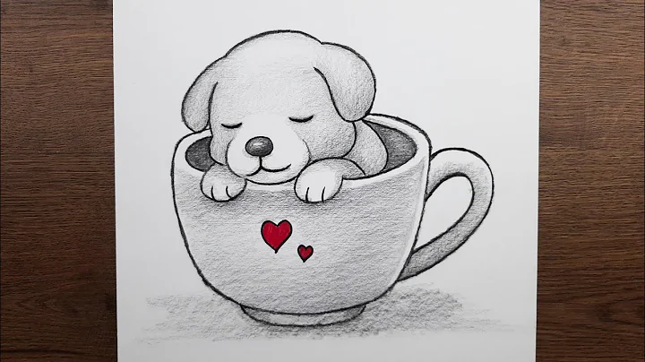 Çok kolay sevimli köpek resmi nasıl çizilir - Yeni başlayanlar için kolay çizim fikirleri