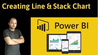 power bi line and stacked chart creation and formatting