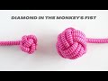 How to Put a DIAMOND Knot in the MONKEY&#39;S FIST knot - Learn to Tie Both Knots