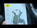 Baseus автомобільний зарядний тримач для телефону wireless charging 15w, розпаковка