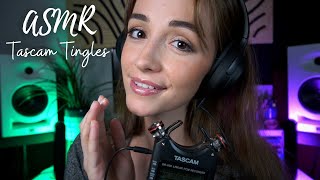 ASMR | Tascam Triggers for Sleep ✨ (SUPER Up-close & Ear to Ear Whispers, Brushing, Tapping)