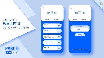 Animated Wallet UI Design Tutorial In Kodular | UI UX Design In Kodular With Free AIA File | Part 3