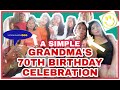 A simple 70th grandmas birt.ay celebration simply rose milbar