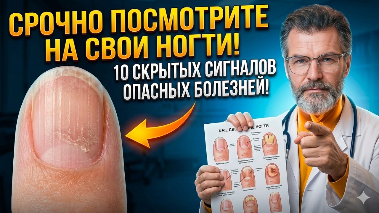 Срочно посмотрите на свои ногти! 10 скрытых сигналов опасных болезней