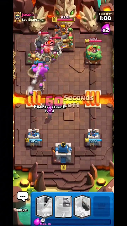 4 Card Showdown / Clash royale warriors / Clash Royale Gameplay 1 #shorts #clashroyaleshorts