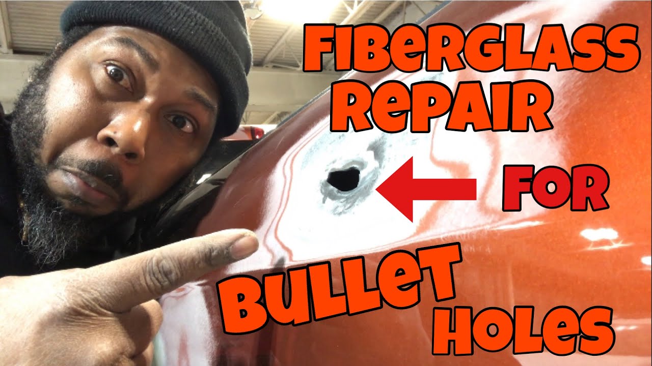 Fiberglass Repair For Bullet Holes!!!-No Welding