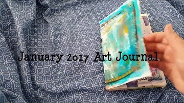 January 2017 Art Journal Flip Through