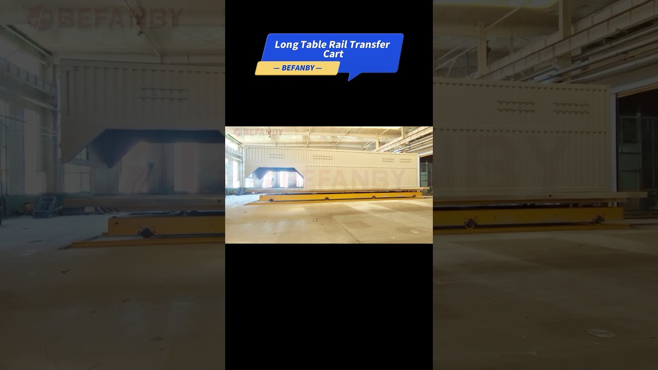 Long Table Size Electric Rail Transfer Trolley 