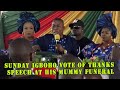 Oloye sunday igboho vote of thanks  messages to yorubaland  church funeral services of his mother