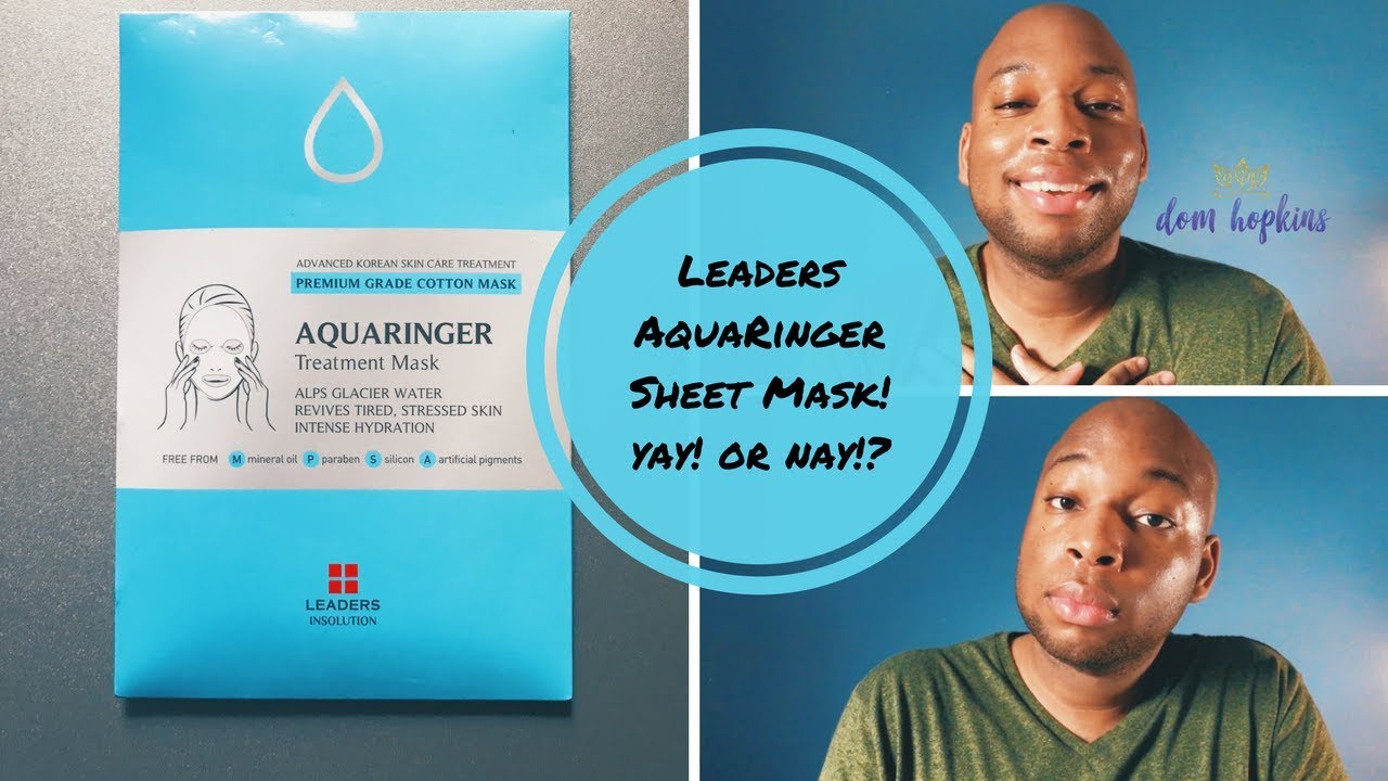 First Impression: Leaders Aquaringer sheet mask! yay! or nay!?