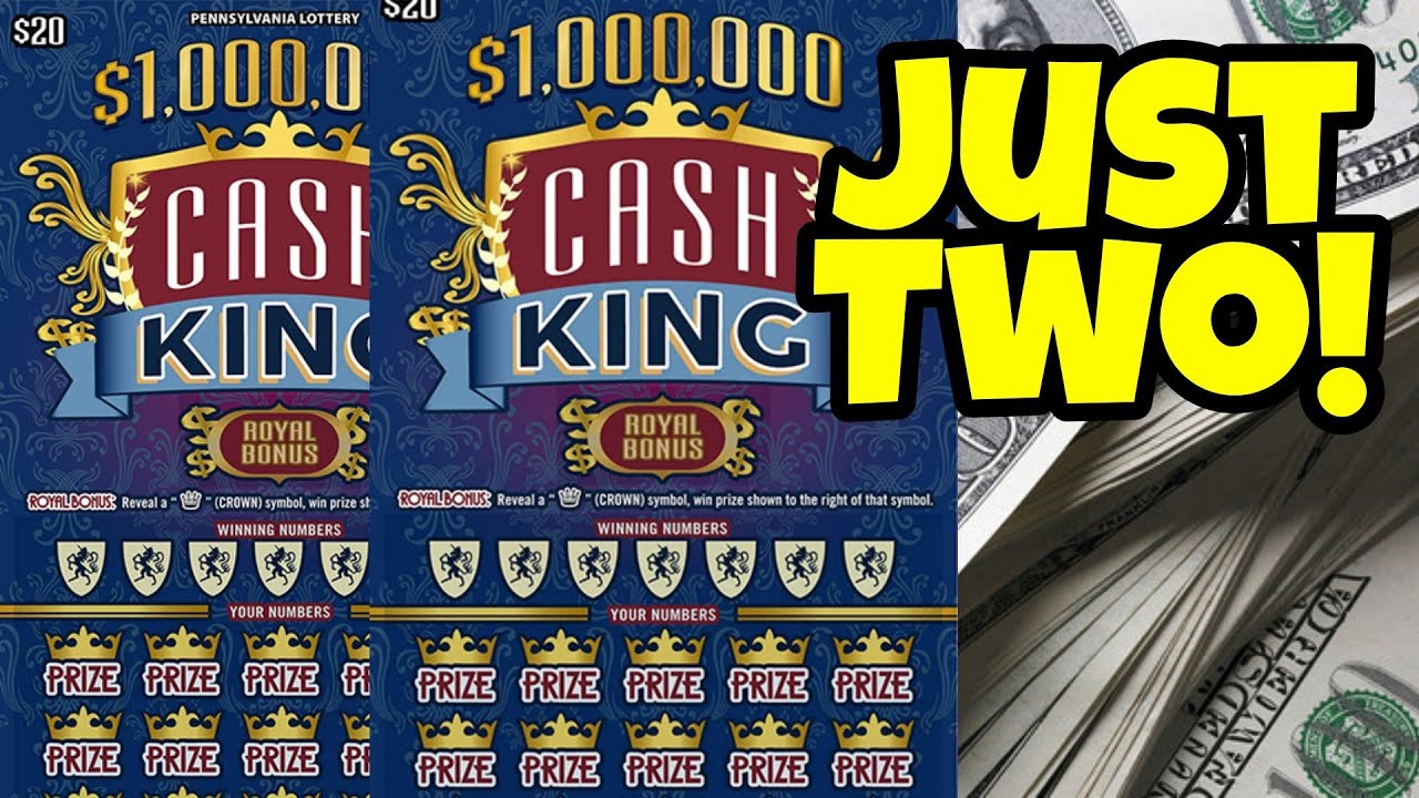 Pa Lottery 🔴 Cash King Scratch Off Tickets Top Prize 1,000,000 Md