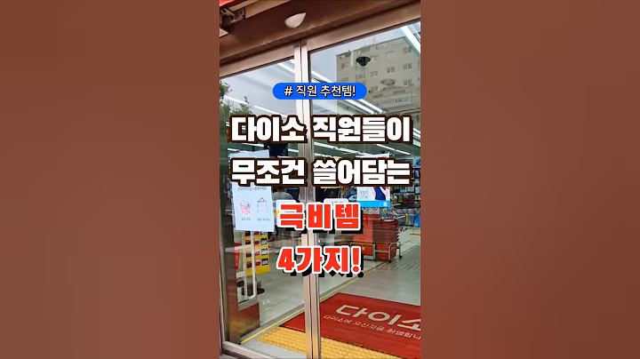 다이소 직원들이 무조건 쓸어담는 극비템 4가지! #코스트코 #장보기 #세일 #잇템 #추천#장봐주는남자