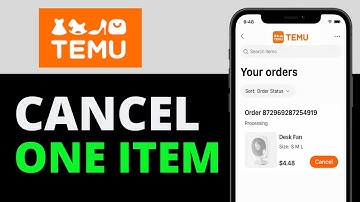 How To Cancel One Item On Temu 2025 | Cancel An Item On Temu App (Updated Tutorial)