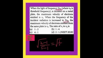 Trick-343) Photoelectric effect | Solve with out pen and paper|#shorts #ytshorts #backtobasics
