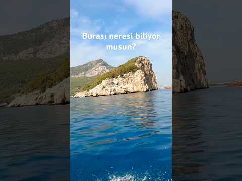 Akdeniz’in ortasında saklı bir ada. #shorts #keşfet #deniz #antalya #tekne #seyahat #gizliyerler