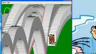 Me Beating a Solitare Game in Windows XP