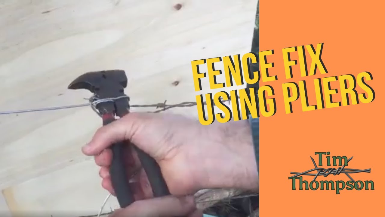 Fixing A Fence Using Only Pliers