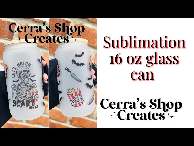 How to sublimate on glass - Libby Beer can glasses Clear and