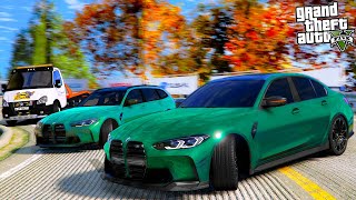 РЕАЛЬНАЯ ЖИЗНЬ В GTA 5 - ПАРНЫЙ ДРИФТ НА BMW M3 И ЭВАКУАТОРЕ! ЛОПНУЛО КОЛЕСО В ДРИФТЕ! 🌊ВОТЕР