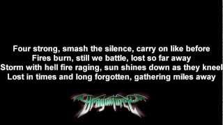 DragonForce - A Flame For Freedom | Lyrics on screen | HD chords