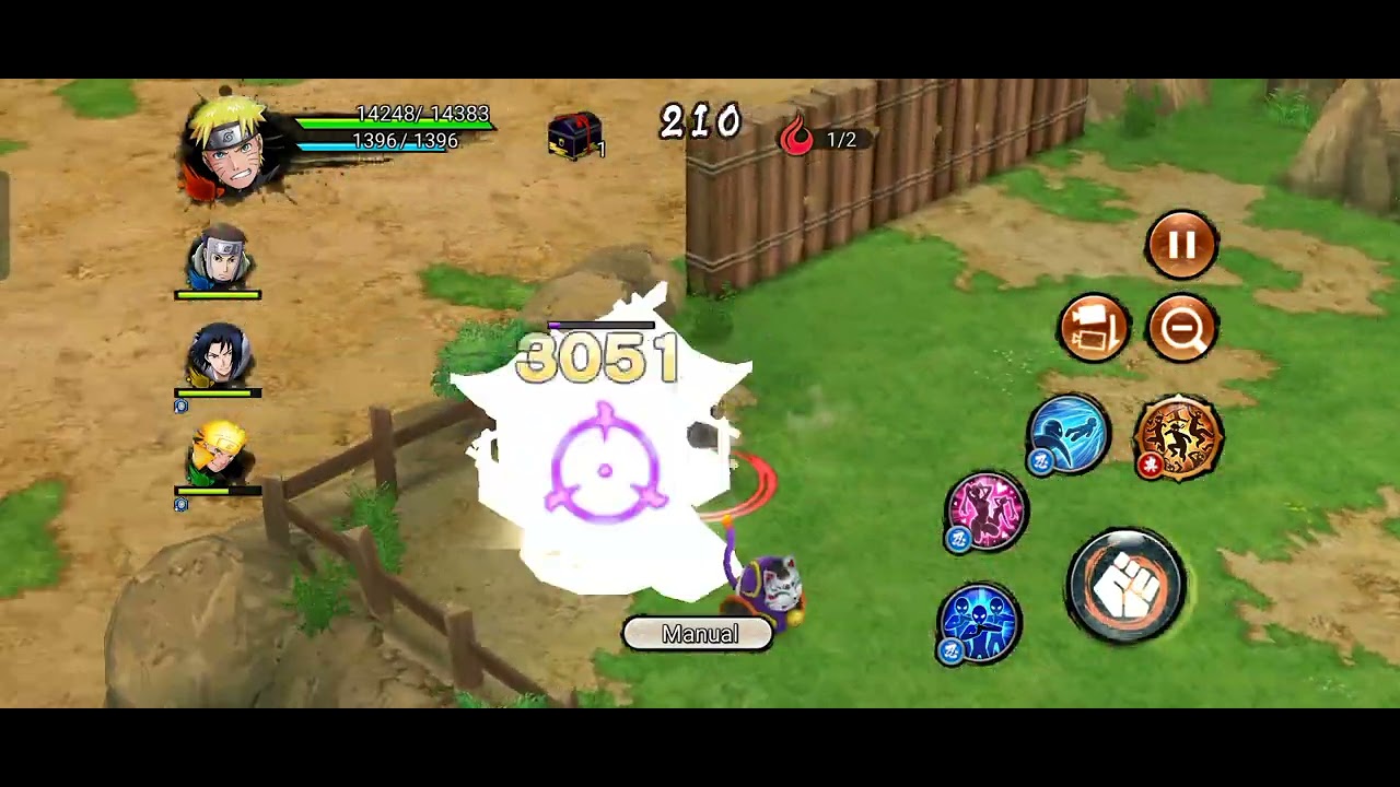 playing nxb attack mission solo battle with Naruto 