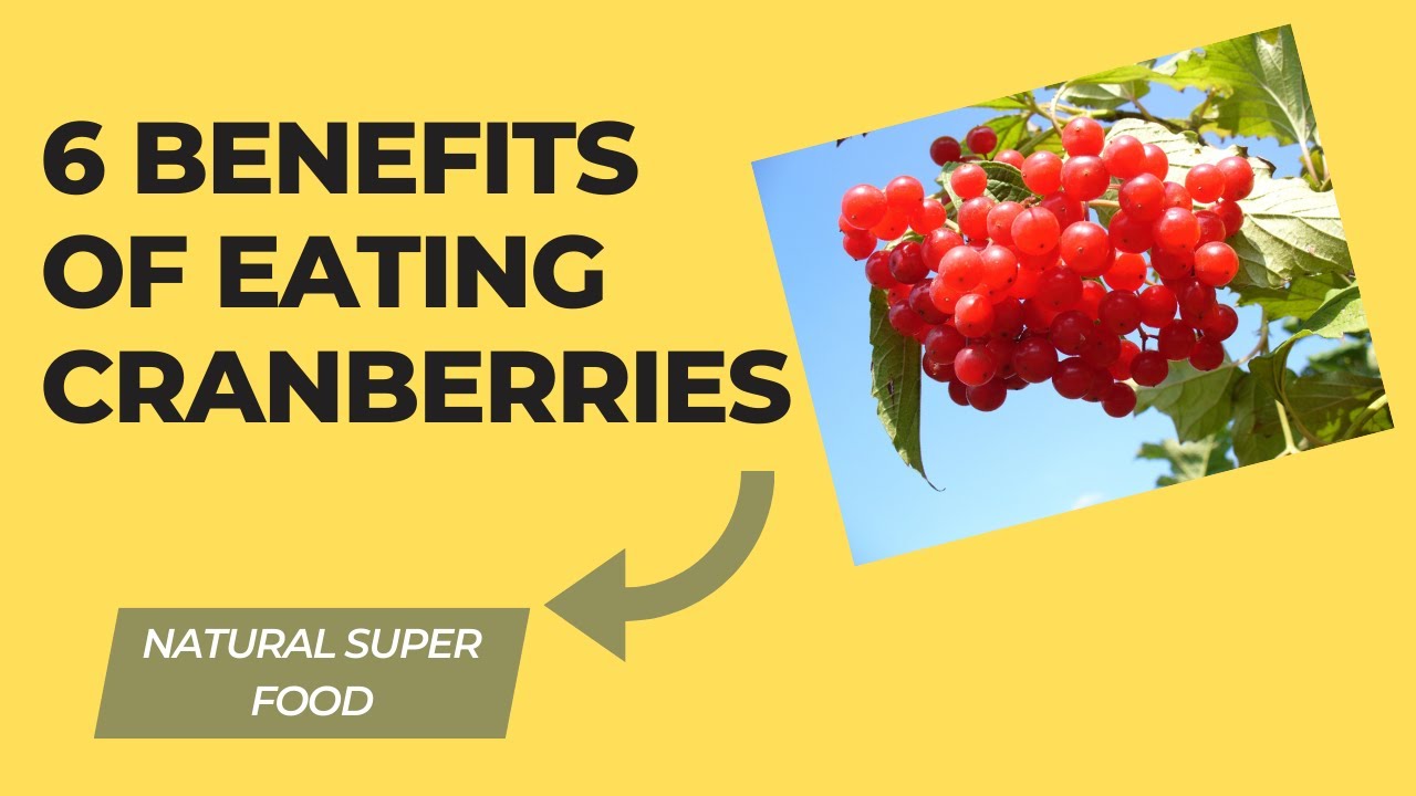 6 benefits of eating cranberries YouTube