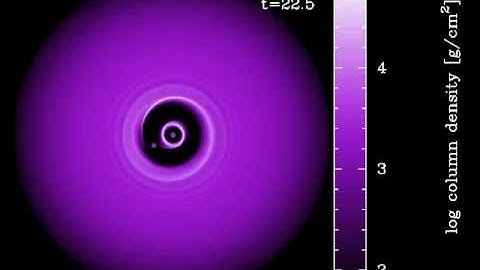 A 25 Jupiter mass planet embedded in a very high-surface density disc